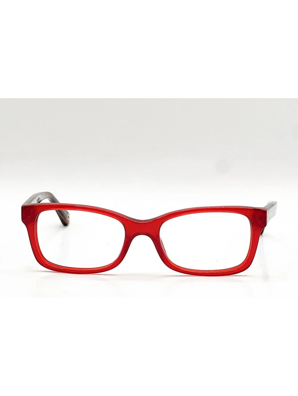 Coach HC 6047 5206 Milky Burgundy Horn Square Authentic Eyeglass Frames 49-16
